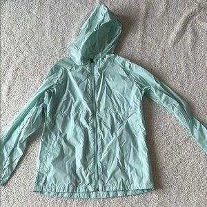 Champion Light Mint Blue Hooded Windbreaker Jacket